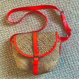 NWOT Marc by Marc Jacobs woven straw crossbody bag